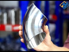 스테인레스 스틸 뒤쪽 웰딩 파이프 핏링 90도 팔꿈치