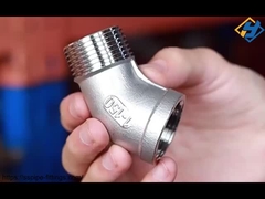 스테인리스 스틸 나사식 파이프 피팅 45도 내외, 수나사 및 암나사 엘보