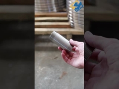 중국 제조업체 스테인리스 스틸 100MM 단일 남성 스레드 끝 반 파이프 부착