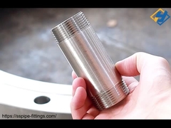 100MM BSP/NPT 배럴  Nipple 스테인레스 스틸 파이프 핑팅 이중 스레드 파이프  Nipple