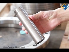 150MM 나사산 파이프 피팅 스테인리스 스틸 토 (한쪽 끝 나사산) 파이프 용접 니플