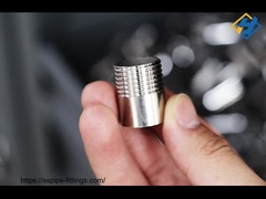 공장 직선 201 NPT BSPP BSPT G 스레드 한쪽 스레드 파이프 피팅과 함께 웰딩  Nipple