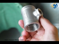 스테인레스 스틸 산업용 파이프 연결용 두꺼운 벽 용접 줄기 티