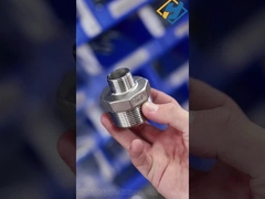 OEM ODM 스테인리스 스틸 나사식 파이프 피팅 레드 육각 니플