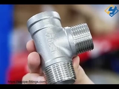 OEM 스테인레스 스틸 착용 저항성 여성 스레드 NPT/BSPT 동일 장형 파이프 부착 티