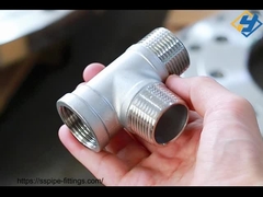 304 316 스테인리스 스틸 내부 외부 나사산 티  티 산업용 신에너지 파이프라인 이퀄 티