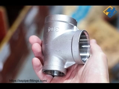 SS 304 316 스테인리스 스틸 나사식 파이프 피팅 암나사 레듀싱 티