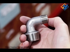 304 316 210 스테인레스 스틸 나사 파이프 핏링 남성 스레드 줄이는 팔꿈치