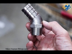 304 암나사식 45도 엘보 스테인리스 스틸 파이프 피팅