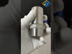 재고 있음 맞춤형 BSP NPT 나사산 육각 니플 스테인리스 스틸 이퀄 파이프 피팅