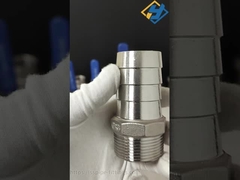 스테인레스 스틸 304 외부 가닥 연결 고리 육각형 남성 가닥 톱니 헥스 튜브 톱니 Bspt