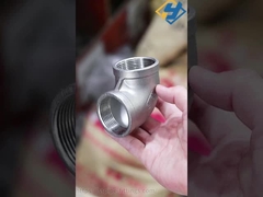 원형 매끄러운 OEM, ODM 스테인리스 스틸 나사 파이프 피팅 암나사 엘보