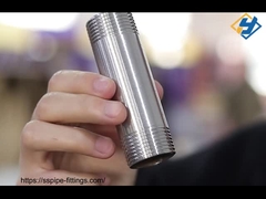 스테인리스 스틸 나사 파이프 피팅 Ss 304/316 스레드 엔드 롱 니플/배럴 파이프 니플