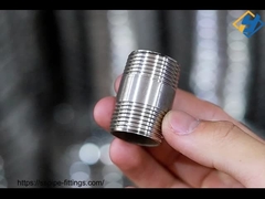 스테인레스 스틸 용접된 내부 와이어 직선 연결 스크루 파이프 피팅 배럴 톱니