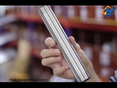 고압 스테인리스 스틸 304/316L NPT/BSPT/G 나사산 이중 니플 배럴 주조 기술