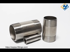 제조업체 304 304L 316 316L 321 347H 310S 스테인리스 스틸 파이프 니플 배럴 니플 나사