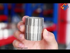 스테인리스 스틸 용접/심리스 수나사 배럴 파이프 니플 이중 나사산 TBE 파이프 니플