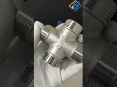 크로스 파이프 피팅 크로스 스테인리스 스틸 316/304 스테인리스 스틸 파이프 피팅 BSPT 파이프 스레드