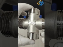 고품질 스테인리스 스틸 나사산 크로스 파이프 피팅 맞춤형 크기 직접 제조