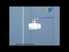 스테인레스 스틸 밸브 고온 2 조각 볼 밸브 SS 304/316