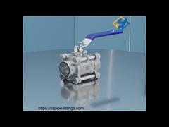 ASTM BS DIN ISO JIS 스테인리스 스틸 밸브 3 조각 용접 된 볼 밸브